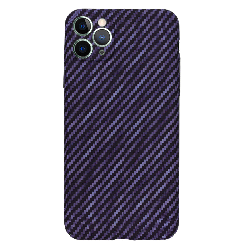 Custodia per Apple iPhone 11 Pro Max, Techsuit, Carbonite FiberShell, Viola