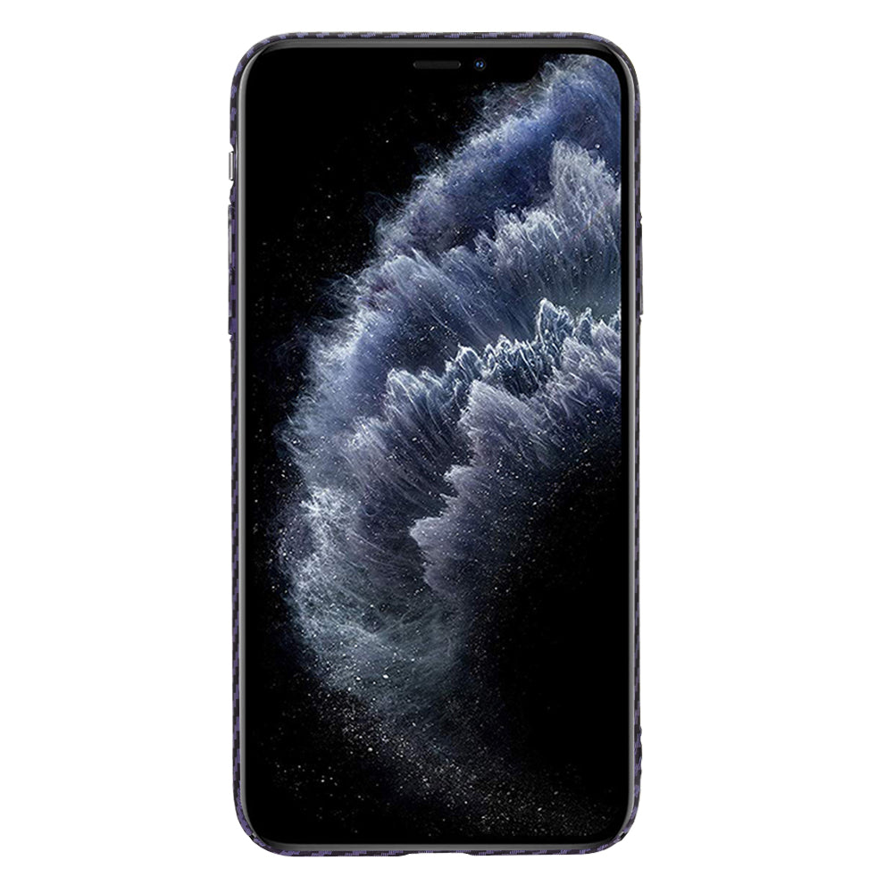 Custodia per Apple iPhone 11 Pro Max, Techsuit, Carbonite FiberShell, Viola