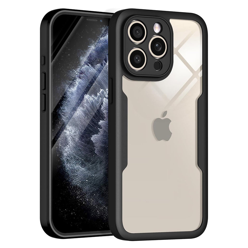 Custodia per Apple iPhone 11 Pro Max, Techsuit, ColorVerse 360, Nera
