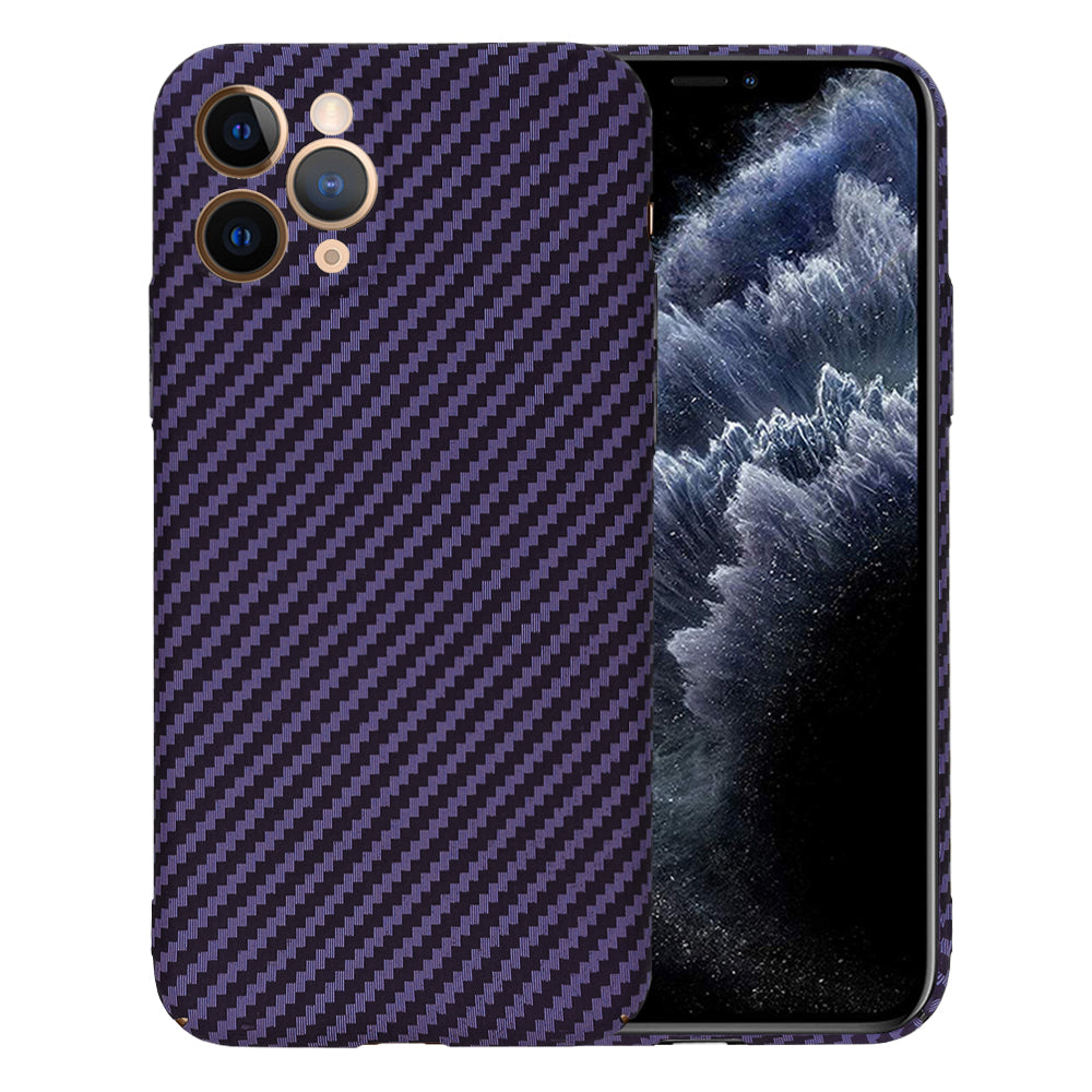Custodia per Apple iPhone 11 Pro, Techsuit, Carbonite FiberShell, Viola