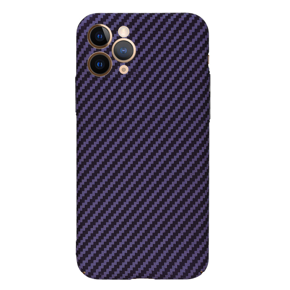 Custodia per Apple iPhone 11 Pro, Techsuit, Carbonite FiberShell, Viola