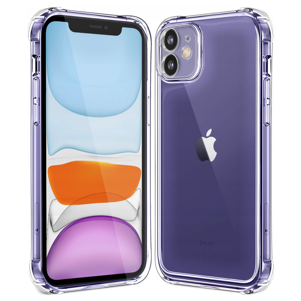 Custodia per Apple iPhone 11, Techsuit, Shockproof Clear, Trasparente