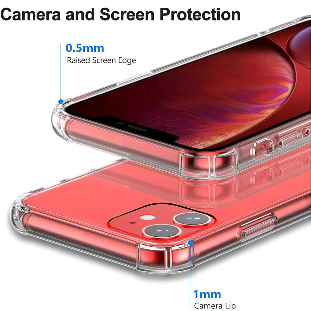 Custodia per Apple iPhone 11, Techsuit, Shockproof Clear, Trasparente