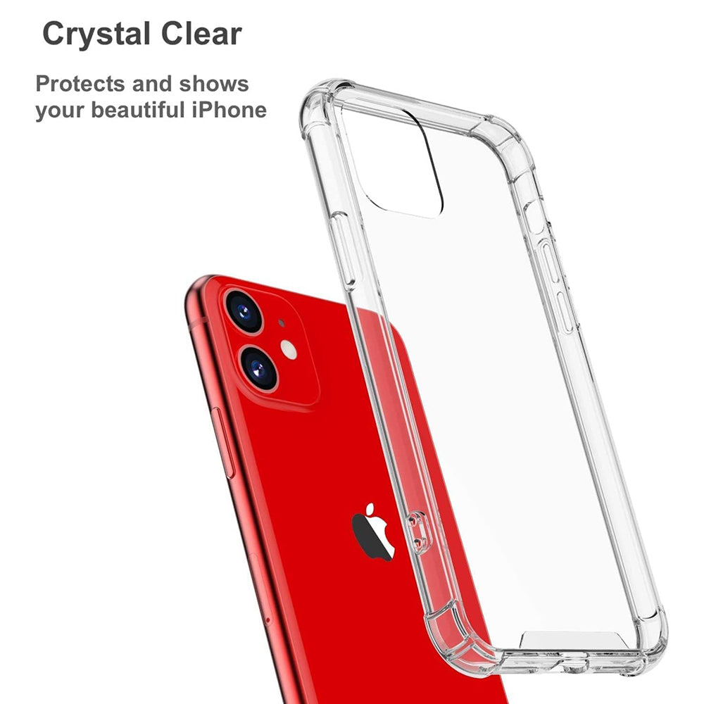 Custodia per Apple iPhone 11, Techsuit, Shockproof Clear, Trasparente