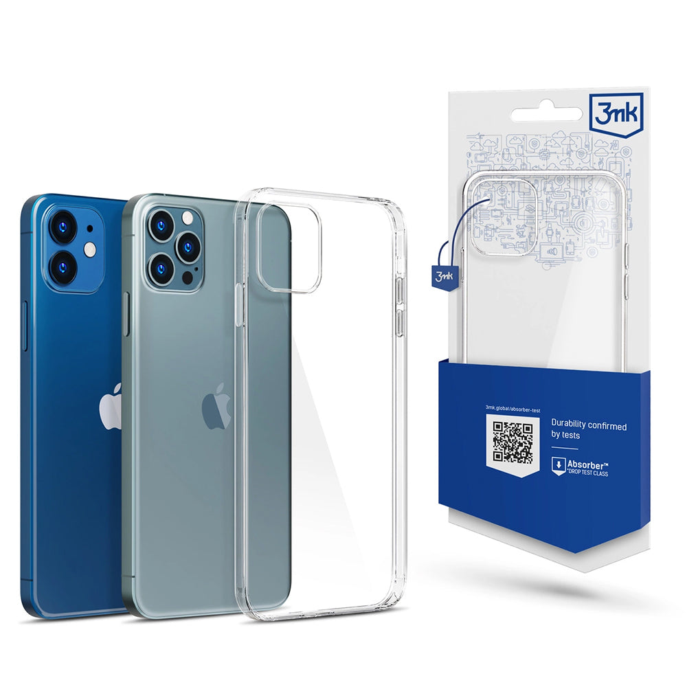 Custodia per Apple iPhone 12 / 12 Pro, 3MK, Trasparente