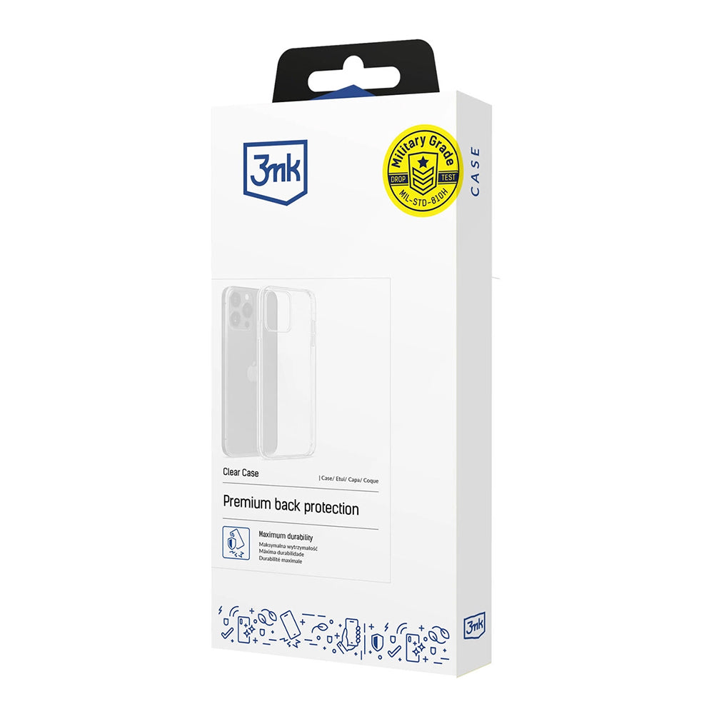 Custodia per Apple iPhone 12 / 12 Pro, 3MK, Trasparente