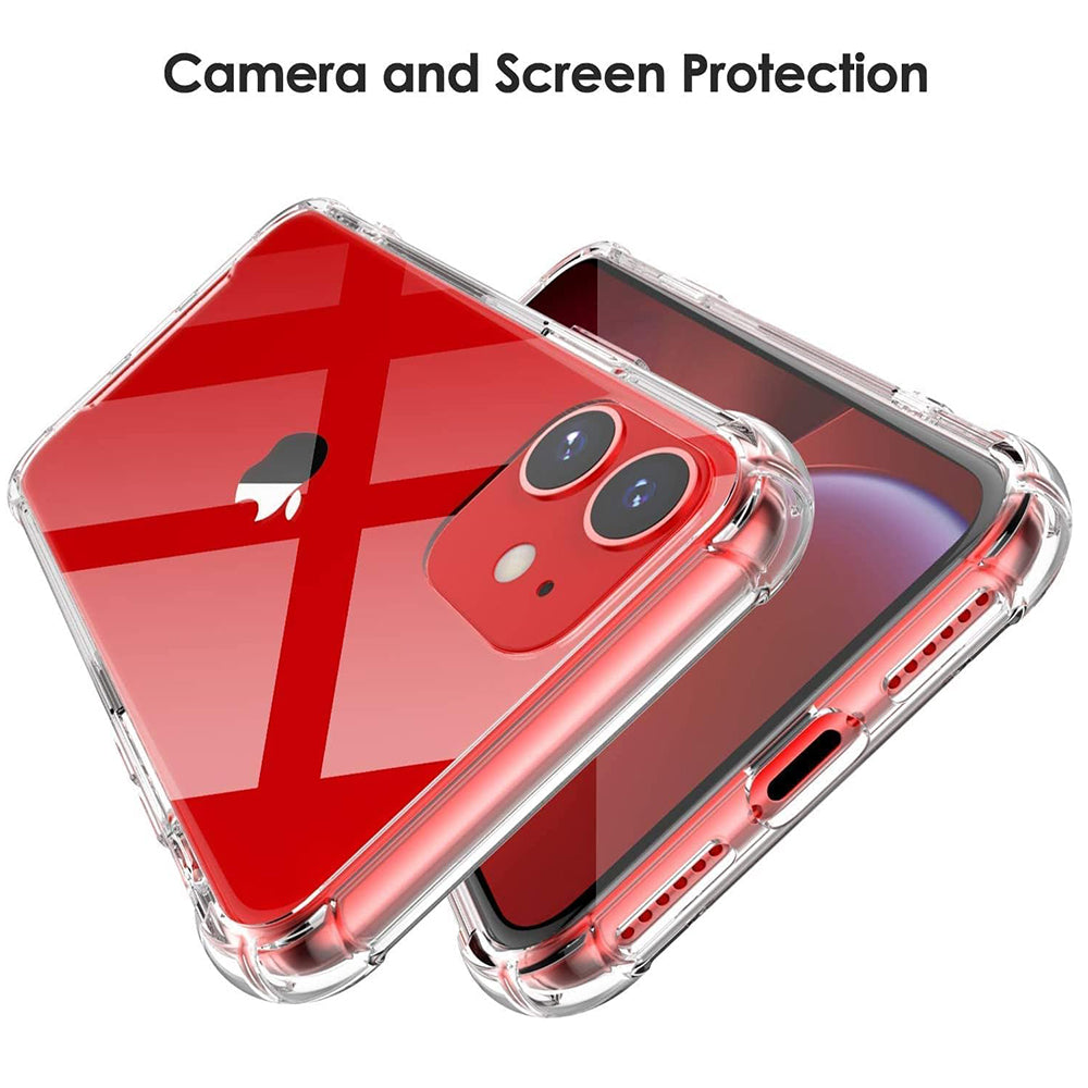 Custodia per Apple iPhone 12 mini, Techsuit, Shockproof Clear, Trasparente