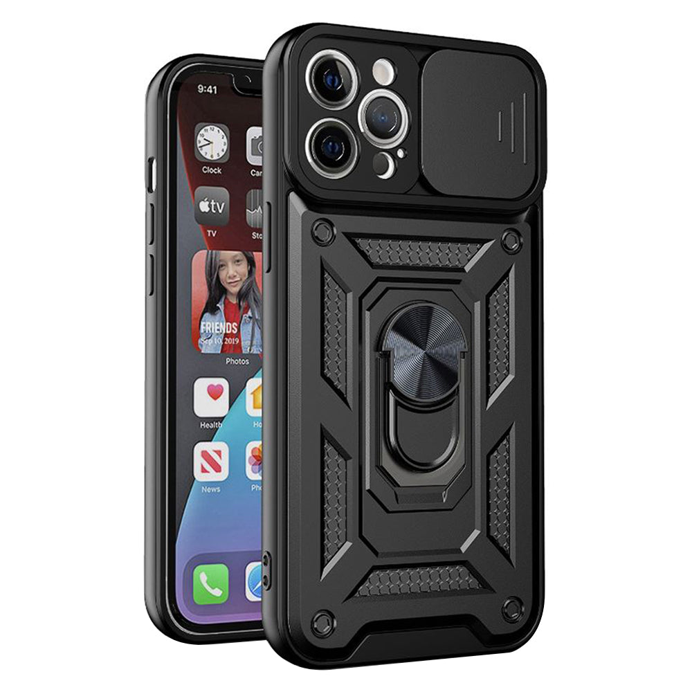 Custodia per Apple iPhone 12 Pro Max, Techsuit, CamShield, Nera