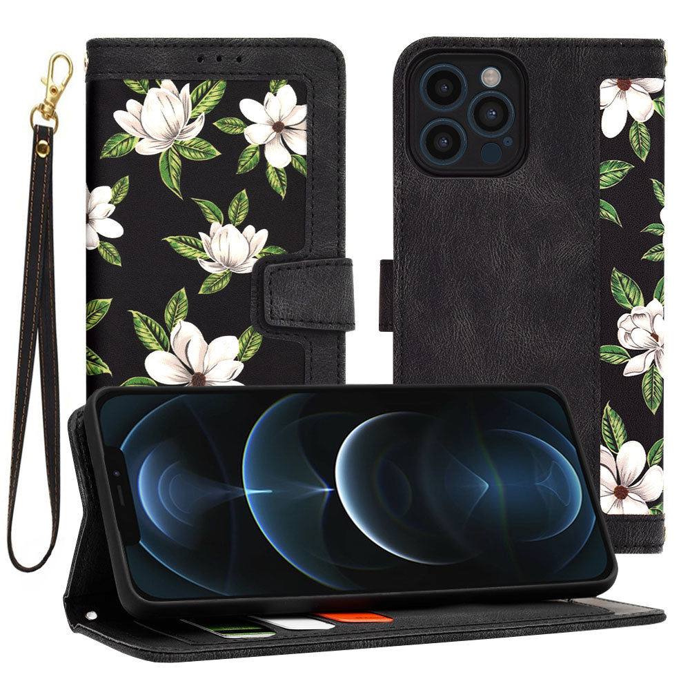 Custodia per Apple iPhone 12 Pro Max, Techsuit, FlipCraft, Nera