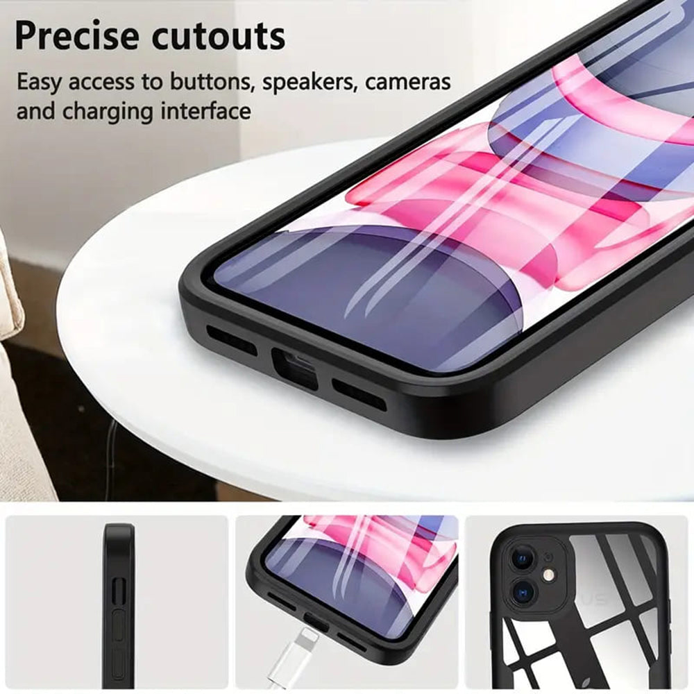 Custodia per Apple iPhone 12 Pro, Techsuit, ColorVerse 360, Rosa