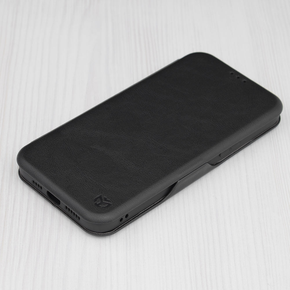 Custodia per Apple iPhone 13 Pro Max, Techsuit, Safe Wallet Plus, Nera
