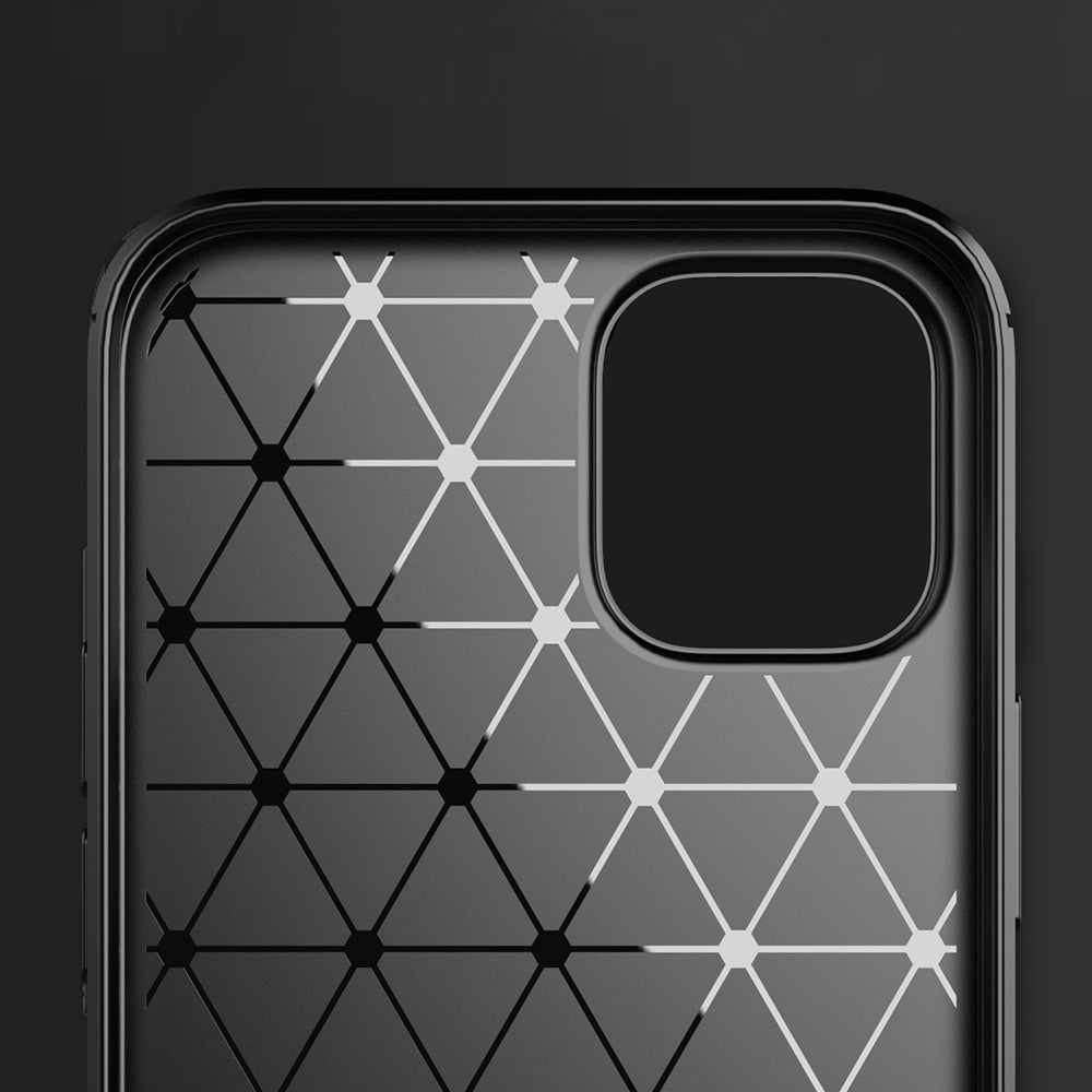Custodia per Apple iPhone 13 Pro, Techsuit, Carbonio, Nera