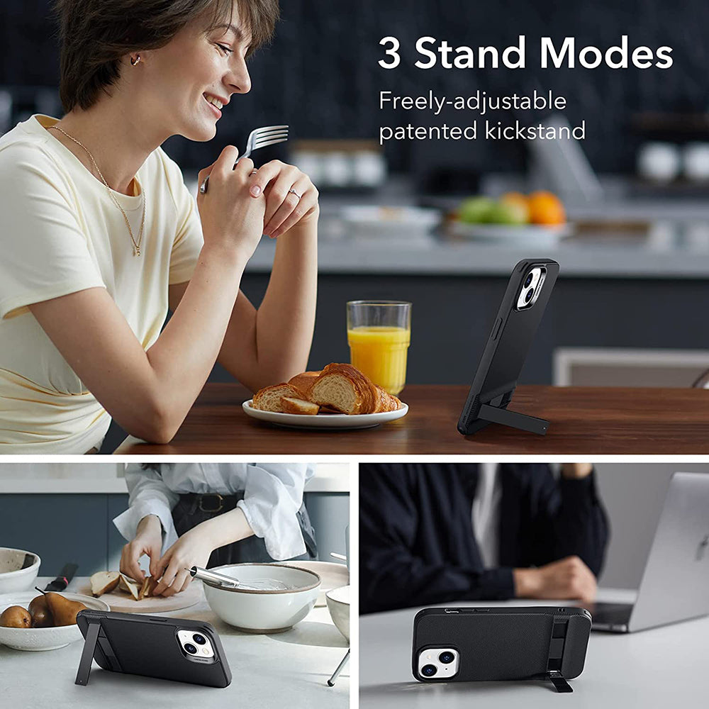 Custodia per Apple iPhone 14 Plus, ESR, Air Shield Boost Kickstand, Nera