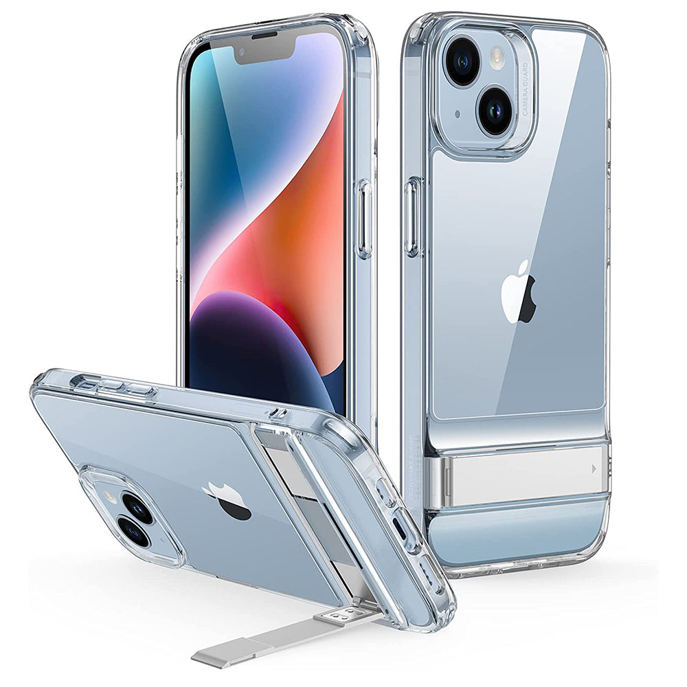 Custodia per Apple iPhone 14 Plus, ESR, Air Shield Boost Kickstand, Trasparente