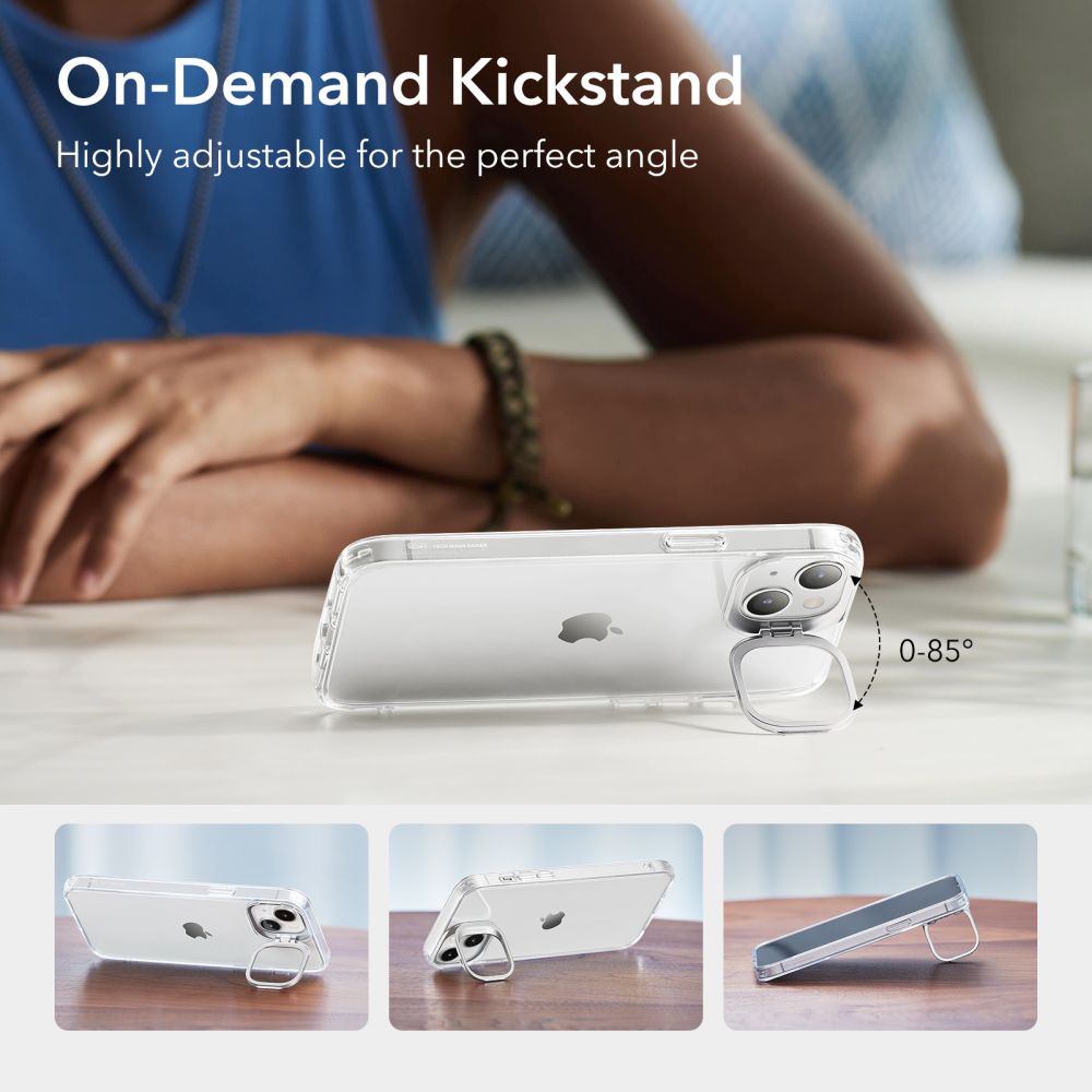 Custodia per Apple iPhone 14 Plus, ESR, Classic Kickstand, Trasparente
