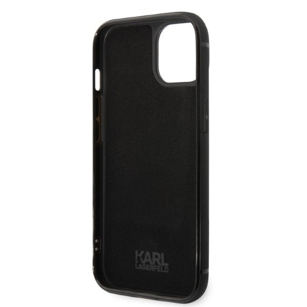 Custodia per Apple iPhone 14 Plus, Karl Lagerfeld, Cardslots Signature Logo, Nera