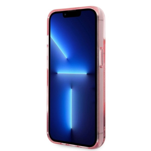 Custodia per Apple iPhone 14 Plus, Karl Lagerfeld, Glitter Choupette's Head, Rosa