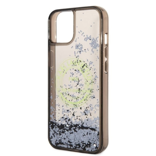Custodia per Apple iPhone 14 Plus, Karl Lagerfeld, Liquid Glitter RSG, Nera