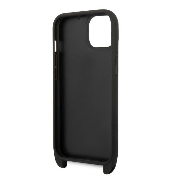 Custodia per Apple iPhone 14 Plus, Karl Lagerfeld, Monogram Ikonik Karl, Bianca