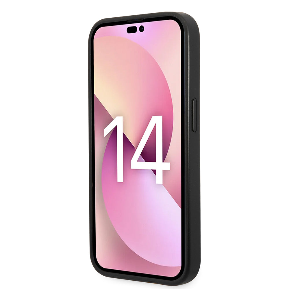 Custodia per Apple iPhone 14 Pro Max, Karl Lagerfeld, Saffiano Choupette's Head, Argento