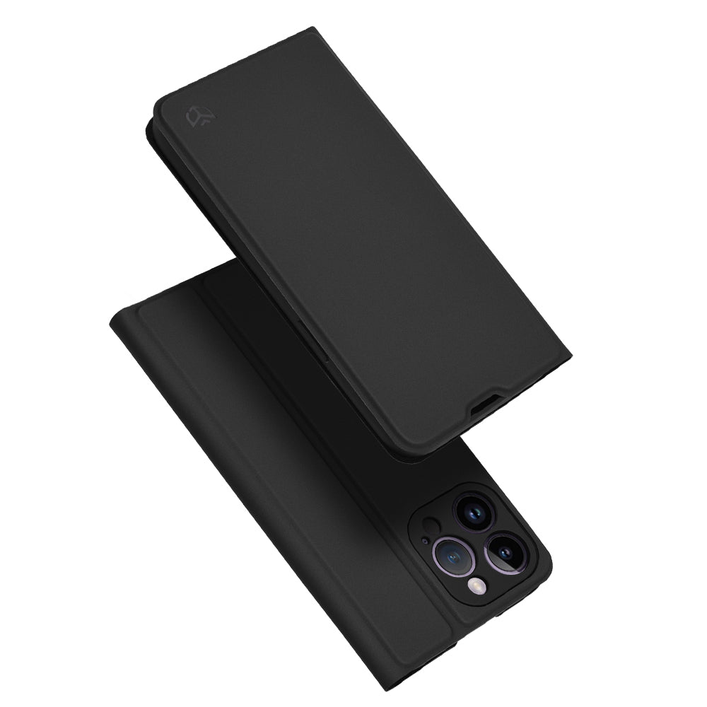 Custodia per Apple iPhone 14 Pro Max, Techsuit, Magskin Book, Nera