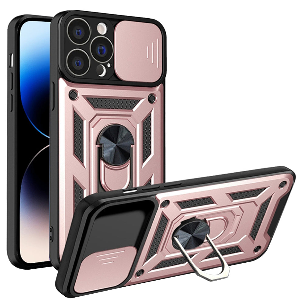 Custodia per Apple iPhone 14 Pro, Techsuit, CamShield, Rosa