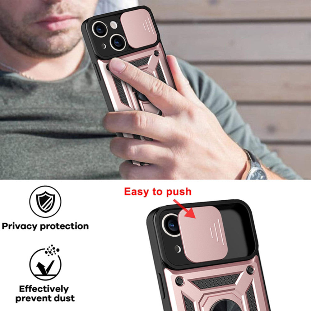 Custodia per Apple iPhone 14 Pro, Techsuit, CamShield, Rosa