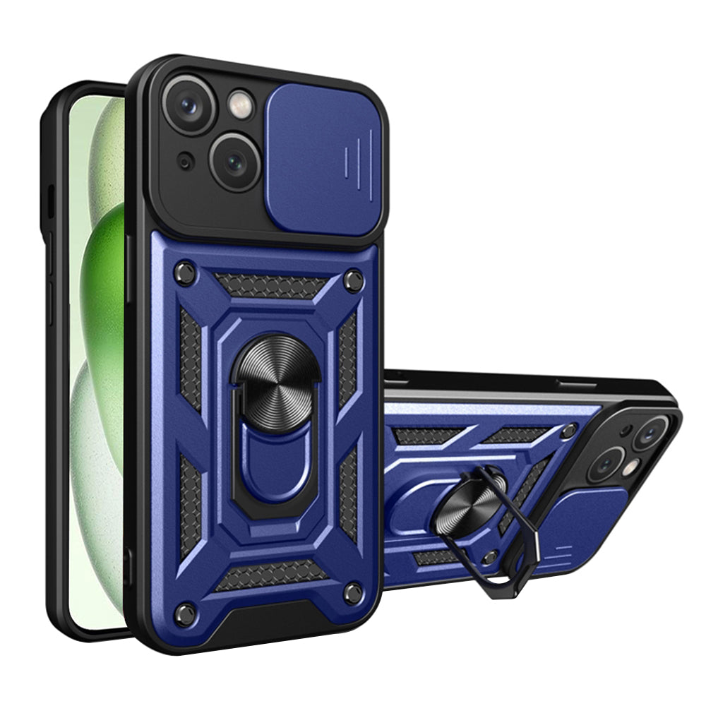 Custodia per Apple iPhone 15 Plus, Techsuit, CamShield, Blu