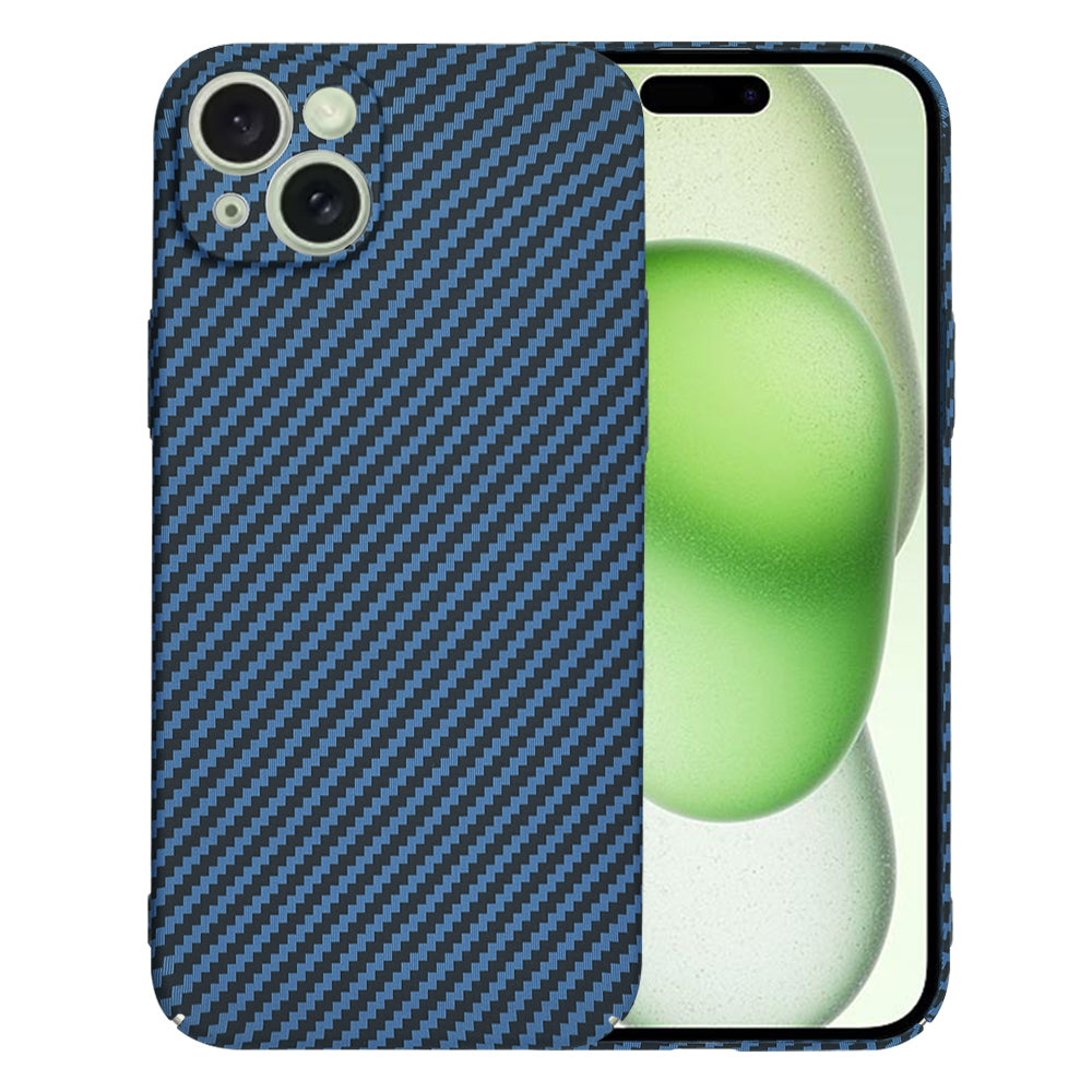 Custodia per Apple iPhone 15 Plus, Techsuit, Carbonite FiberShell, Turchese