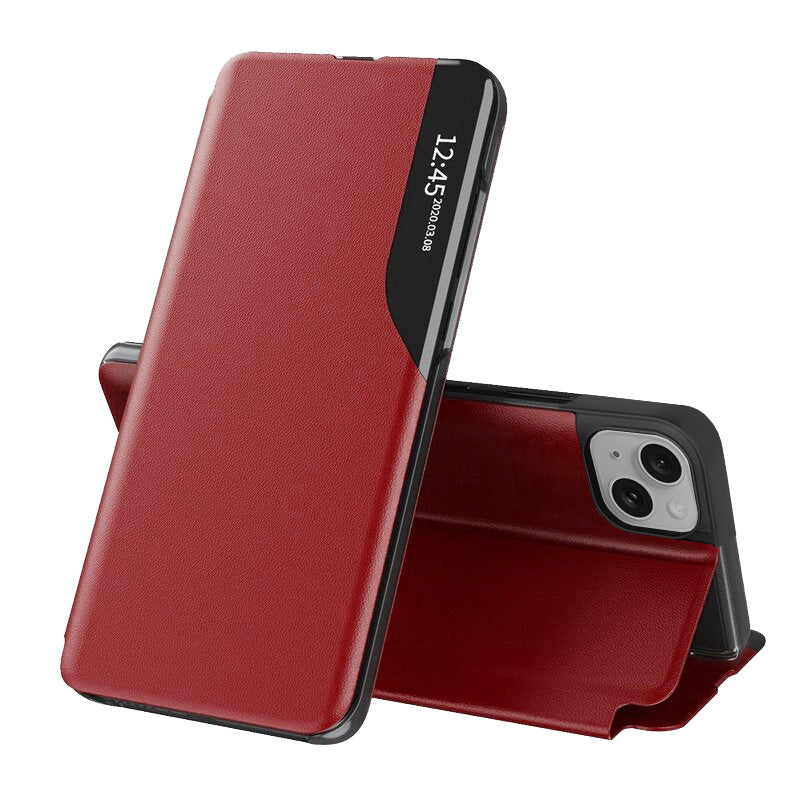 Custodia per Apple iPhone 15 Plus, Techsuit, eFold, Rossa