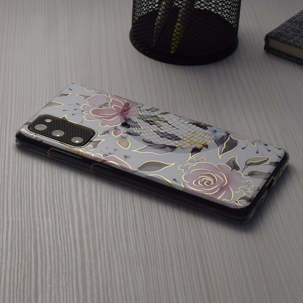 Custodia per Apple iPhone 15 Plus, Techsuit, Marble, Bianca