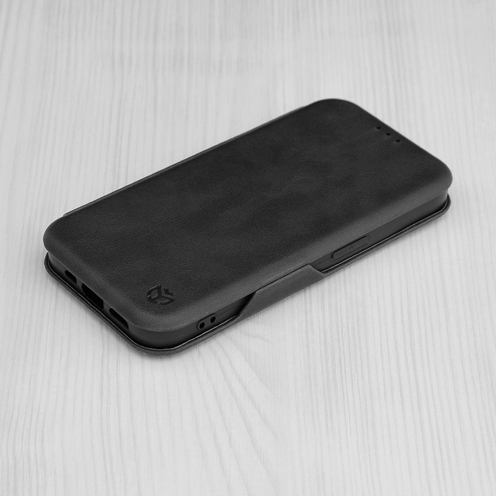 Custodia per Apple iPhone 15 Plus, Techsuit, Safe Wallet Plus, Nera