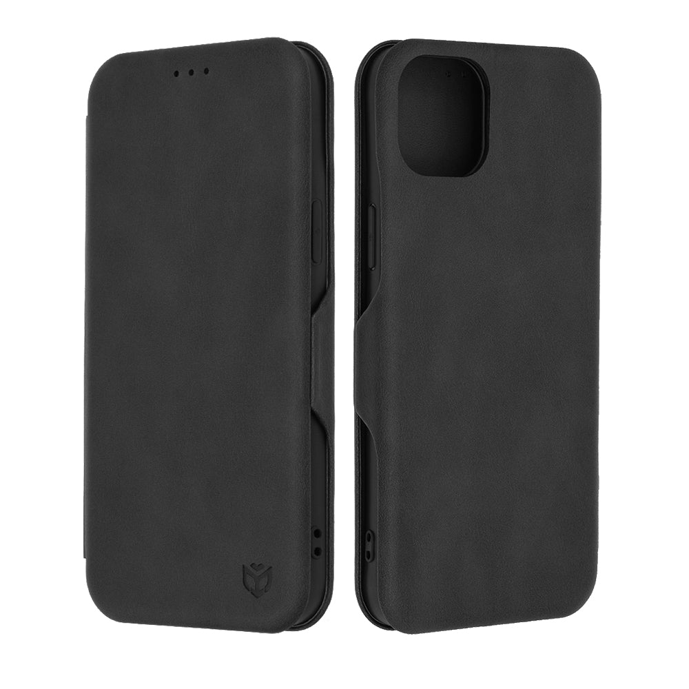 Custodia per Apple iPhone 15 Plus, Techsuit, Safe Wallet Plus, Nera