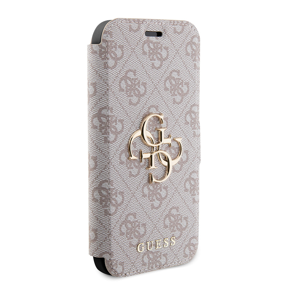 Custodia per Apple iPhone 15 Pro, Guess, 4G Book, Rosa