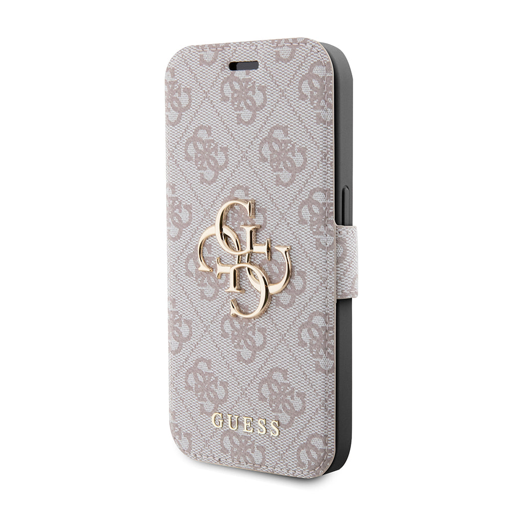 Custodia per Apple iPhone 15 Pro, Guess, 4G Book, Rosa