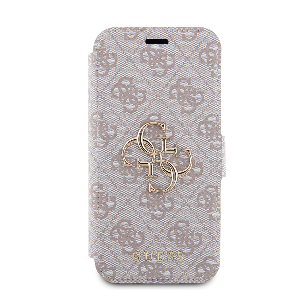 Custodia per Apple iPhone 15 Pro, Guess, 4G Book, Rosa