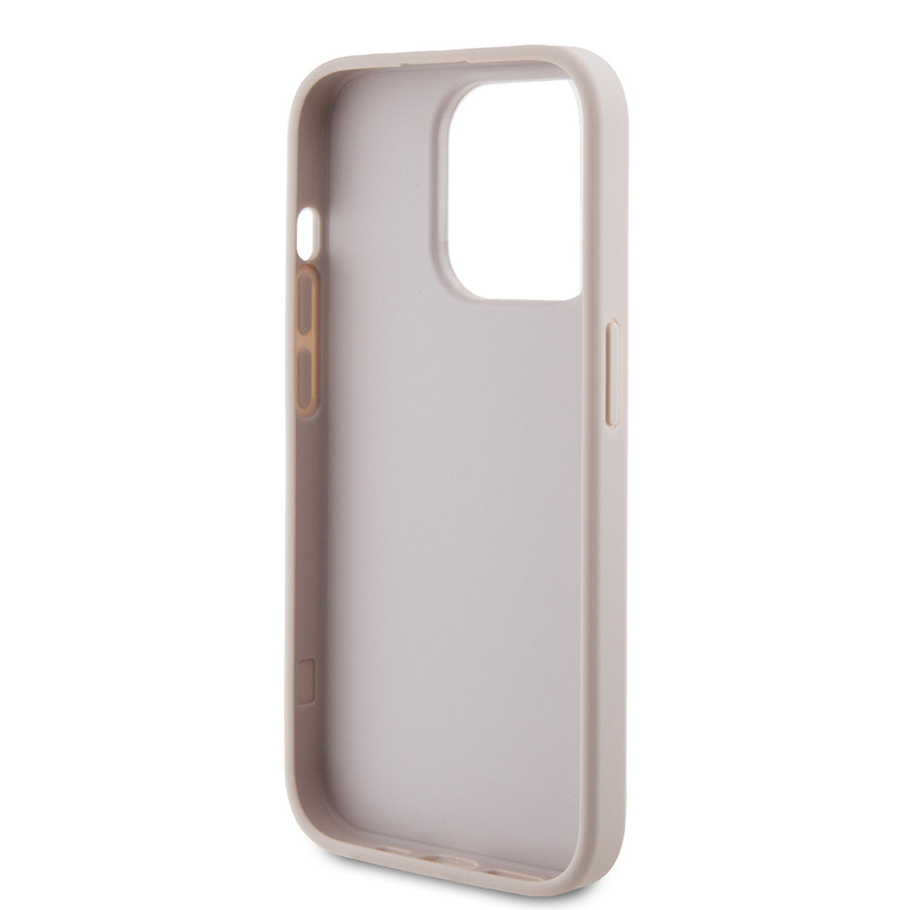 Custodia per Apple iPhone 15 Pro, Guess, 4G Stripe, Rosa