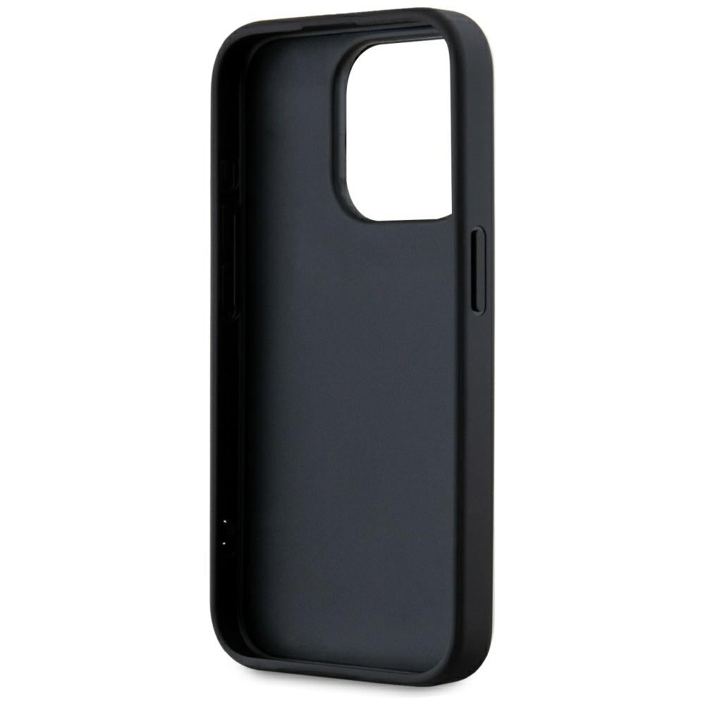 Custodia per Apple iPhone 15 Pro, Karl Lagerfeld, Saffiano Athleisure Stripes with Strap, Rosa