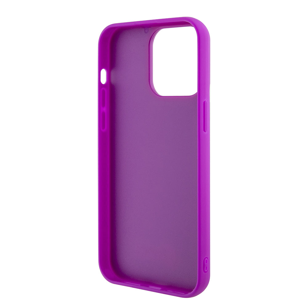 Custodia per Apple iPhone 15 Pro Max, Guess, Disco Metal Script, Fucsia