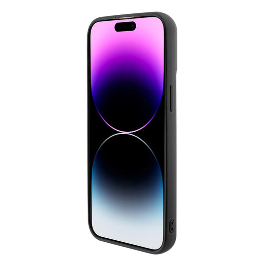 Custodia per Apple iPhone 15 Pro Max, Guess, Sequin Script Logo, Nera GUHCP15XPSFDGSK