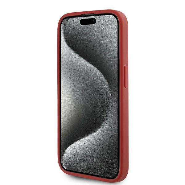 Custodia per Apple iPhone 15 Pro Max, Karl Lagerfeld, Diagonal Quilted Script, Rosa