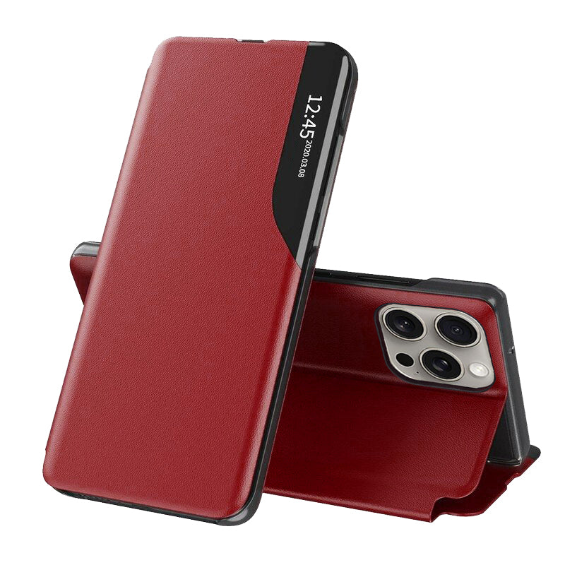 Custodia per Apple iPhone 15 Pro Max, Techsuit, eFold, Rossa