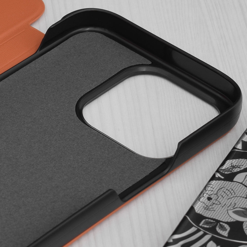 Custodia per Apple iPhone 15 Pro, Techsuit, eFold, Arancione