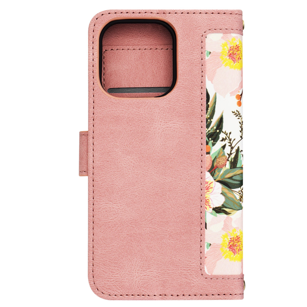 Custodia per Apple iPhone 15 Pro, Techsuit, FlipCraft, Rosa
