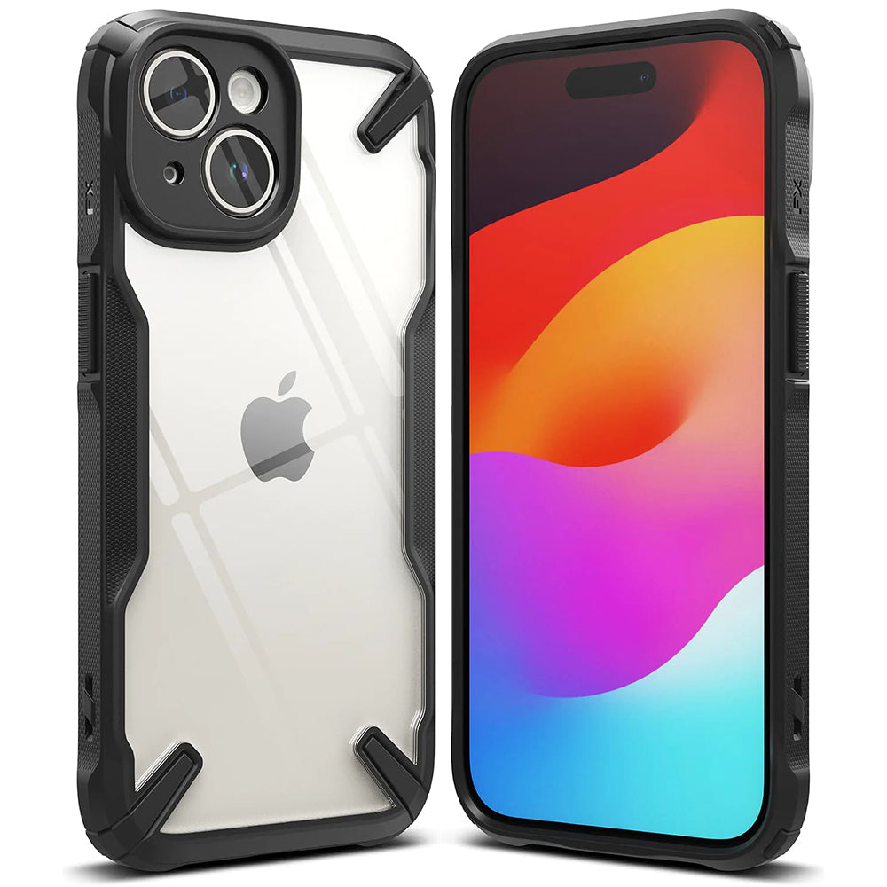 Custodia per Apple iPhone 15, Ringke, Fusion X, Nera