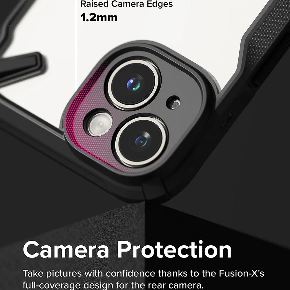 Custodia per Apple iPhone 15, Ringke, Fusion X, Nera