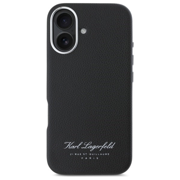 Custodia per Apple iPhone 16, Karl Lagerfeld, RSG, Nera