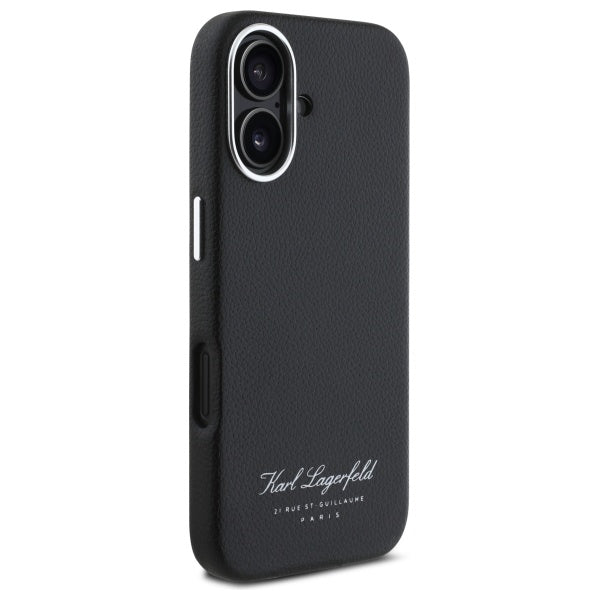 Custodia per Apple iPhone 16, Karl Lagerfeld, RSG, Nera