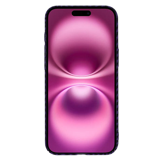 Custodia per Apple iPhone 16 Plus, Techsuit, Carbonite FiberShell, Viola