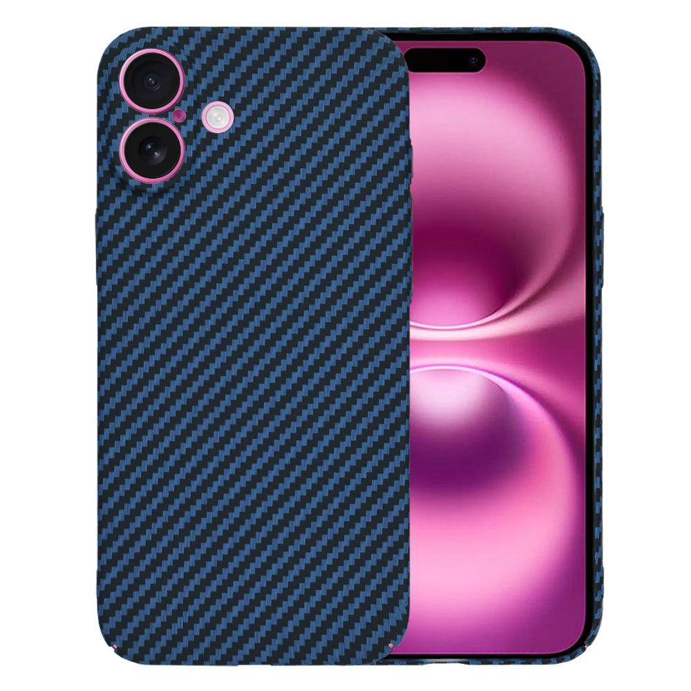 Custodia per Apple iPhone 16 Plus, Techsuit, Carbonite FiberShell, Turchese
